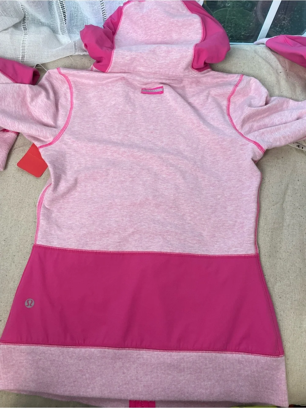 lululemon athletica Pink Two-Tone Zip Hoodie